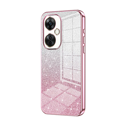 Gradient Glitter Powder Electroplated Phone Case, For OnePlus Ace 3 Pro, For OnePlus Ace 2 Pro, For OnePlus Nord CE 3 Lite / Nord N30
