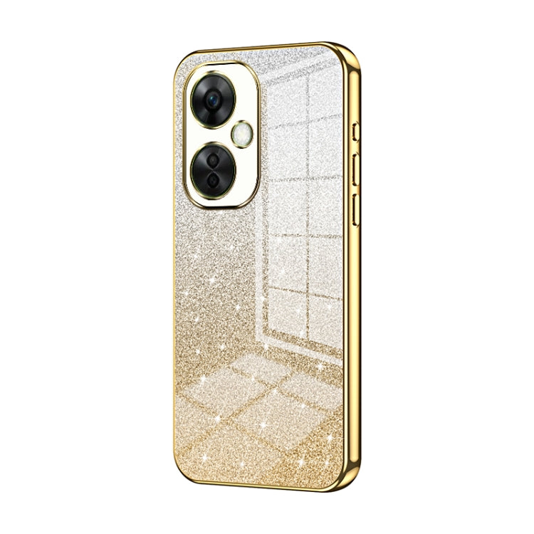 Gradient Glitter Powder Electroplated Phone Case, For OnePlus Ace 3 Pro, For OnePlus Ace 2 Pro, For OnePlus Nord CE 3 Lite / Nord N30