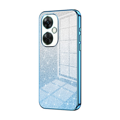 Gradient Glitter Powder Electroplated Phone Case, For OnePlus Ace 3 Pro, For OnePlus Ace 2 Pro, For OnePlus Nord CE 3 Lite / Nord N30