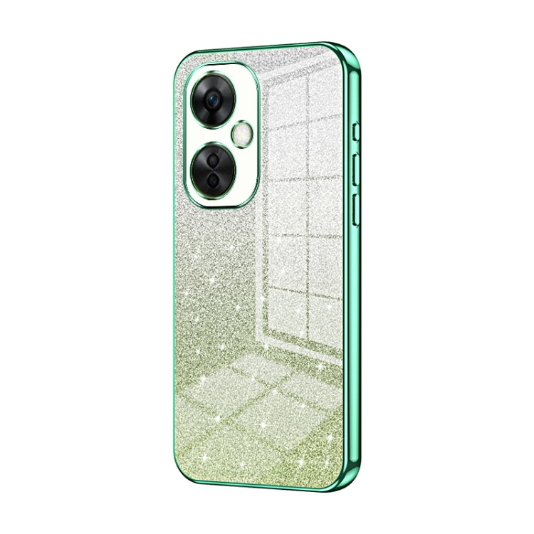 Gradient Glitter Powder Electroplated Phone Case, For OnePlus Ace 3 Pro, For OnePlus Ace 2 Pro, For OnePlus Nord CE 3 Lite / Nord N30