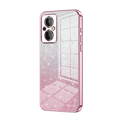 Gradient Glitter Powder Electroplated Phone Case, For OnePlus Nord N20 5G, For OnePlus 9R, For OnePlus 9 Pro