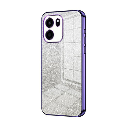 Gradient Glitter Powder Electroplated Phone Case, For OnePlus Turbo 6V, For OnePlus Turbo 6, For OnePlus Ace 6 / Ace 6T / 15R