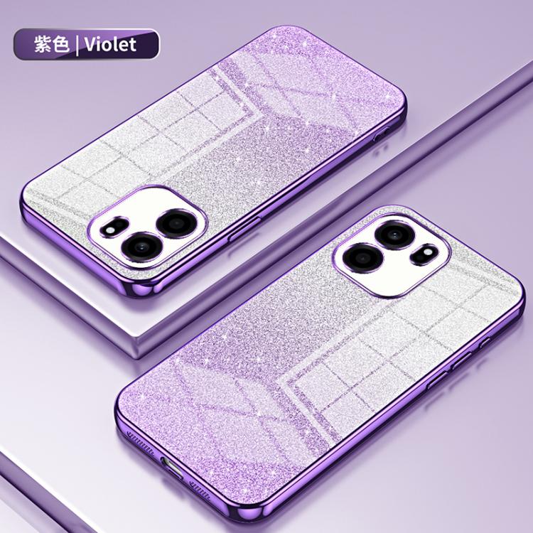 Gradient Glitter Powder Electroplated Phone Case, For OnePlus Turbo 6V, For OnePlus Turbo 6, For OnePlus Ace 6 / Ace 6T / 15R
