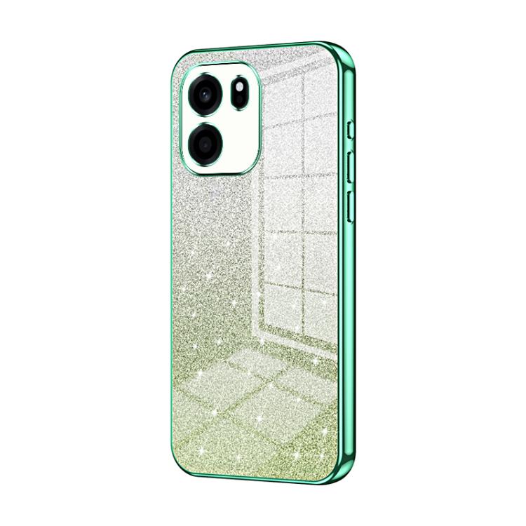Gradient Glitter Powder Electroplated Phone Case, For OnePlus Turbo 6V, For OnePlus Turbo 6, For OnePlus Ace 6 / Ace 6T / 15R