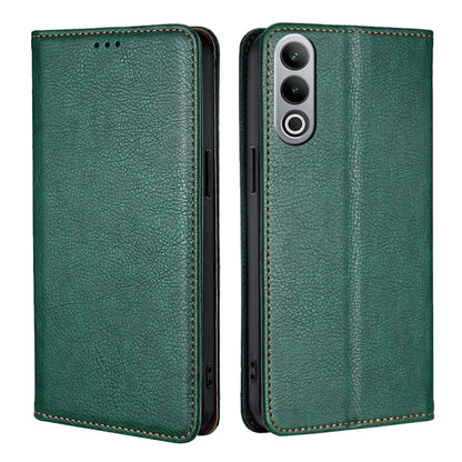 Gloss Oil Solid Color Magnetic Leather Phone Case, For OnePlus Nord CE4