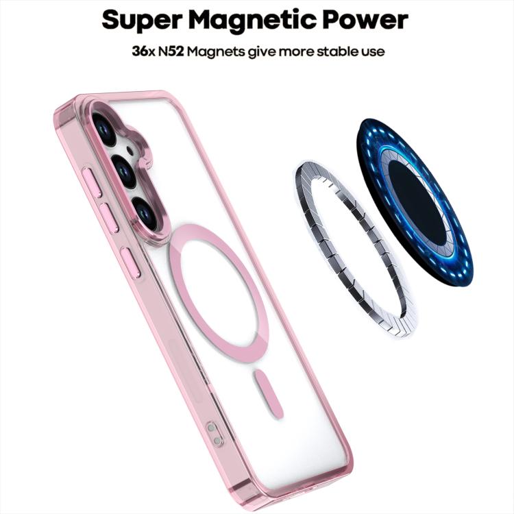 MagSafe Magnetic Clear Phone Case, For Samsung Galaxy S24+ 5G, For Samsung Galaxy S24 5G, For Samsung Galaxy S23 FE 5G
