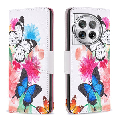 Drawing Pattern Leather Phone Case, For OnePlus Nord CE4 Lite Global, For OnePlus 12 5G
