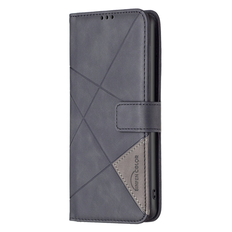 BF05 Magnetic Buckle Rhombus Texture Leather Phone Case, For OnePlus 12 5G