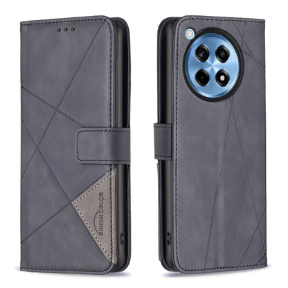 BF05 Magnetic Buckle Rhombus Texture Leather Phone Case, For OnePlus 13, For OnePlus Nord 4, For OnePlus Nord CE4 Lite Global, For OnePlus 12R