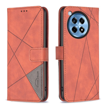 BF05 Magnetic Buckle Rhombus Texture Leather Phone Case, For OnePlus 13, For OnePlus Nord 4, For OnePlus Nord CE4 Lite Global, For OnePlus 12R