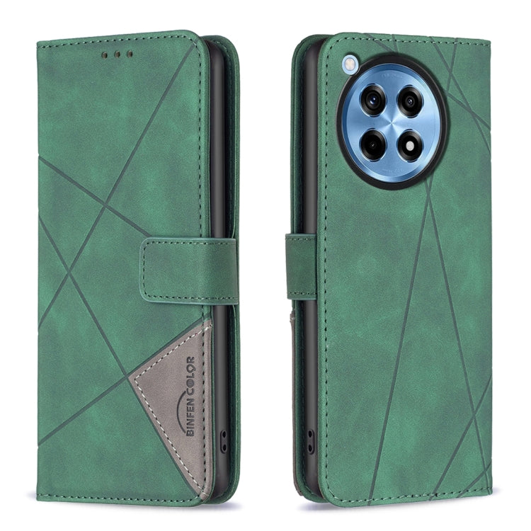 BF05 Magnetic Buckle Rhombus Texture Leather Phone Case, For OnePlus 13, For OnePlus Nord 4, For OnePlus Nord CE4 Lite Global, For OnePlus 12R
