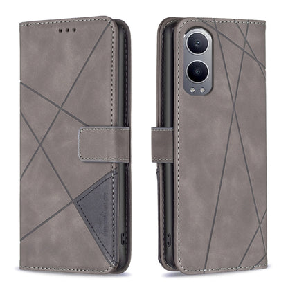 BF05 Magnetic Buckle Rhombus Texture Leather Phone Case, For OnePlus 13, For OnePlus Nord 4, For OnePlus Nord CE4 Lite Global, For OnePlus 12R