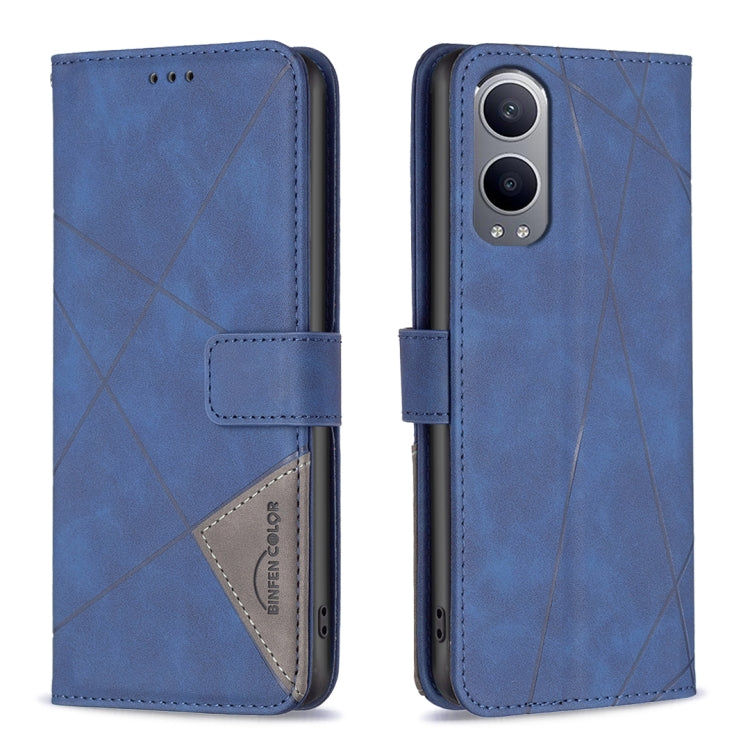 BF05 Magnetic Buckle Rhombus Texture Leather Phone Case, For OnePlus 13, For OnePlus Nord 4, For OnePlus Nord CE4 Lite Global, For OnePlus 12R