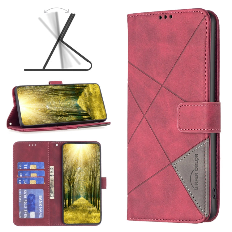 BF05 Magnetic Buckle Rhombus Texture Leather Phone Case, For OnePlus 13, For OnePlus Nord 4, For OnePlus Nord CE4 Lite Global, For OnePlus 12R