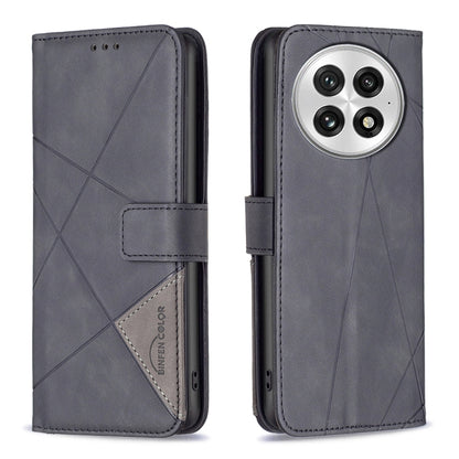 BF05 Magnetic Buckle Rhombus Texture Leather Phone Case, For OnePlus 13, For OnePlus Nord 4, For OnePlus Nord CE4 Lite Global, For OnePlus 12R