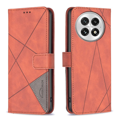 BF05 Magnetic Buckle Rhombus Texture Leather Phone Case, For OnePlus 13, For OnePlus Nord 4, For OnePlus Nord CE4 Lite Global, For OnePlus 12R
