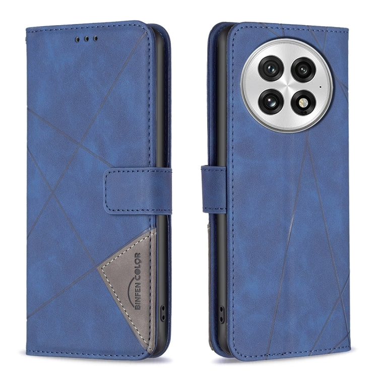 BF05 Magnetic Buckle Rhombus Texture Leather Phone Case, For OnePlus 13, For OnePlus Nord 4, For OnePlus Nord CE4 Lite Global, For OnePlus 12R