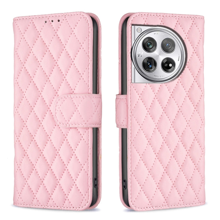 Diamond Lattice Wallet Flip Leather Phone Case, For OnePlus Nord 4, For OnePlus Nord CE4 Lite Global, For OnePlus 12R, For OnePlus 12 5G