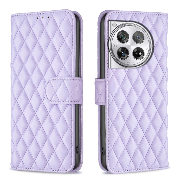 Diamond Lattice Wallet Flip Leather Phone Case, For OnePlus Nord 4, For OnePlus Nord CE4 Lite Global, For OnePlus 12R, For OnePlus 12 5G