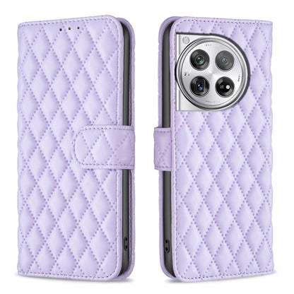 Diamond Lattice Wallet Flip Leather Phone Case, For OnePlus Nord 4, For OnePlus Nord CE4 Lite Global, For OnePlus 12R, For OnePlus 12 5G