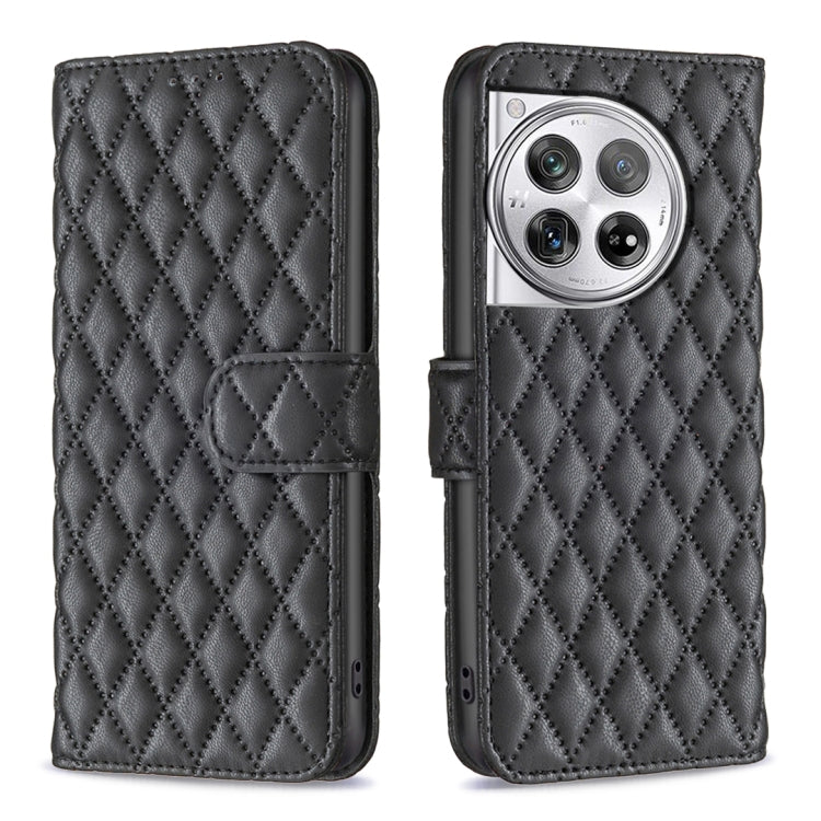 Diamond Lattice Wallet Flip Leather Phone Case, For OnePlus Nord 4, For OnePlus Nord CE4 Lite Global, For OnePlus 12R, For OnePlus 12 5G