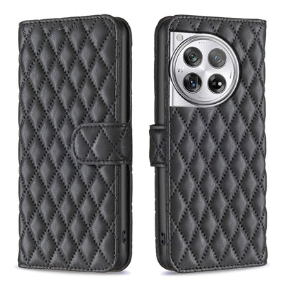 Diamond Lattice Wallet Flip Leather Phone Case, For OnePlus Nord 4, For OnePlus Nord CE4 Lite Global, For OnePlus 12R, For OnePlus 12 5G