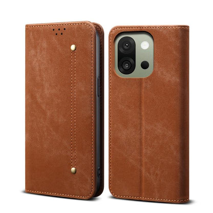 Denim Texture Casual Style Horizontal Flip Leather Case, For OnePlus 15R, For OnePlus 15, For OnePlus Nord 5 / Ace 5 Ultra, For OnePlus 13s 5G, For OnePlus 13T, For OnePlus 13