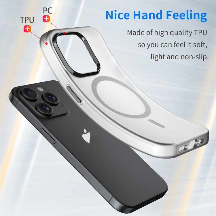 MagSafe Frosted Translucent TPU + PC Full Coverage Phone Case, For iPhone 14 Pro, For iPhone 14 Pro Max