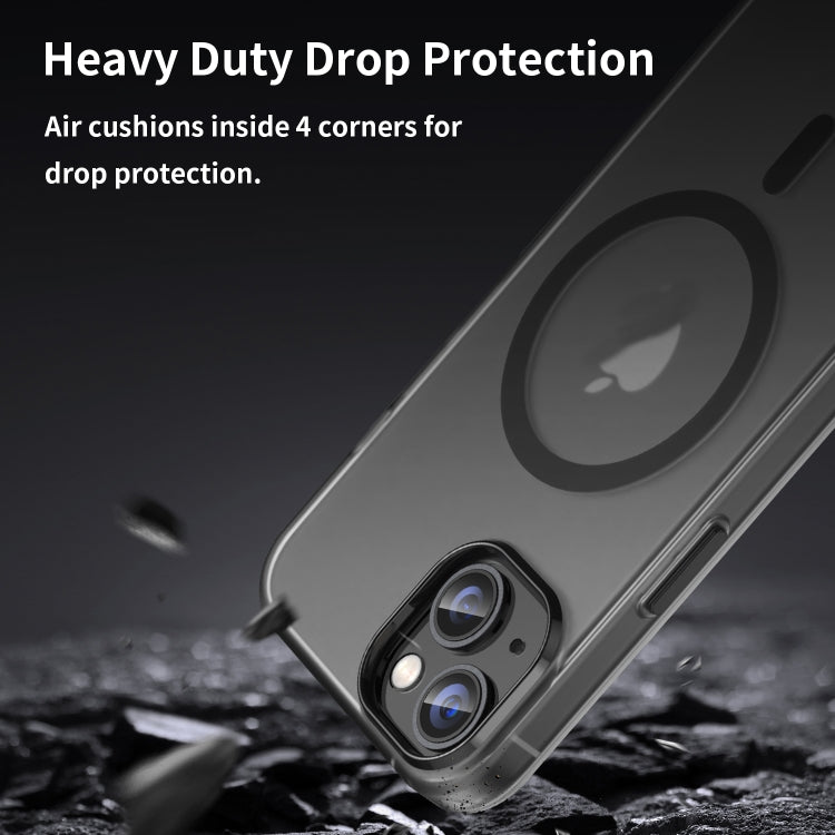 MagSafe Frosted Translucent TPU + PC Full Coverage Phone Case, For iPhone 14 Plus, For iPhone 14