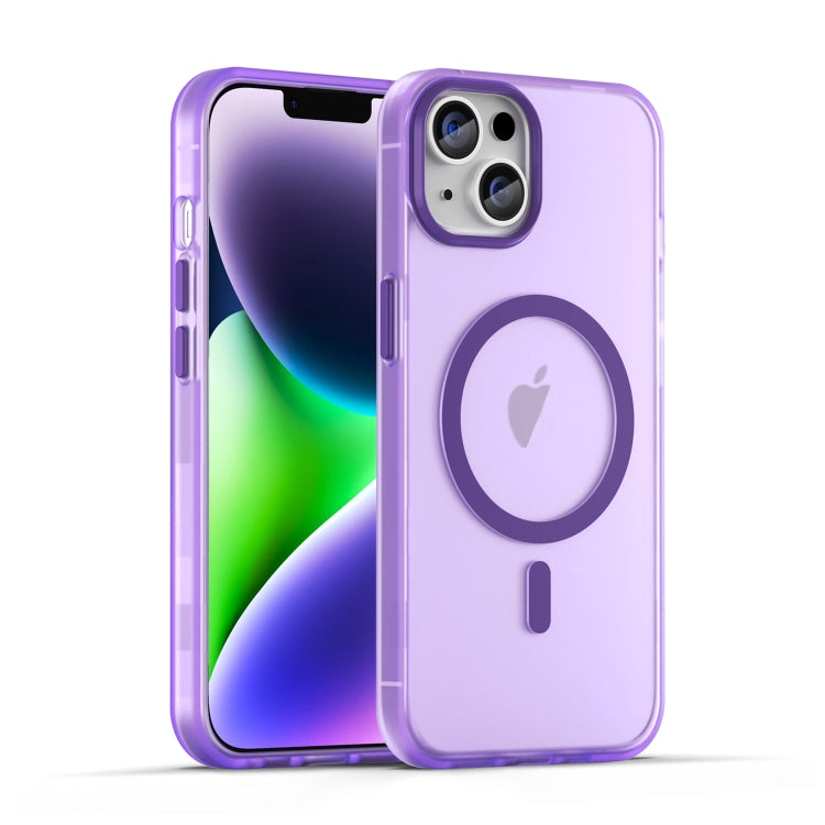 MagSafe Frosted Translucent TPU + PC Full Coverage Phone Case, For iPhone 14 Plus, For iPhone 14