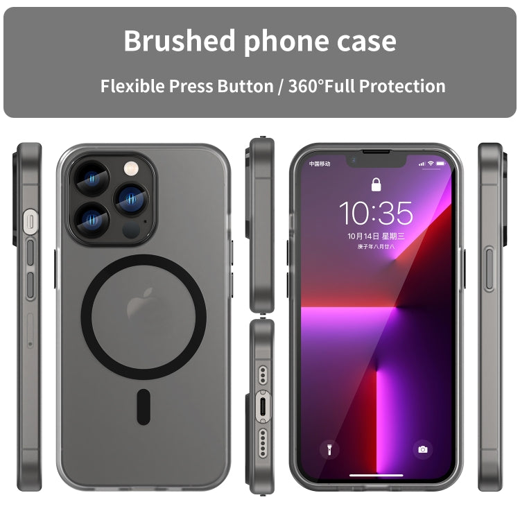 MagSafe Frosted Translucent TPU + PC Full Coverage Phone Case, For iPhone 13 Pro, For iPhone 13