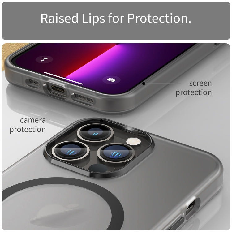 MagSafe Frosted Translucent TPU + PC Full Coverage Phone Case, For iPhone 13 Pro, For iPhone 13