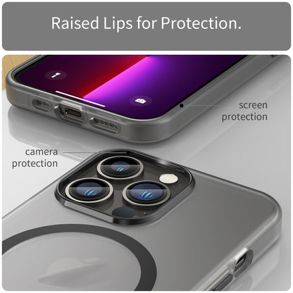 MagSafe Frosted Translucent TPU + PC Full Coverage Phone Case, For iPhone 13 Pro, For iPhone 13