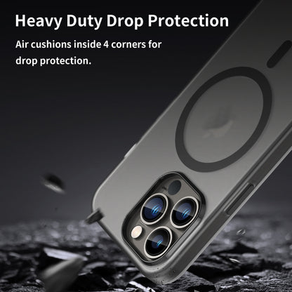 MagSafe Frosted Translucent TPU + PC Full Coverage Phone Case, For iPhone 13 Pro, For iPhone 13