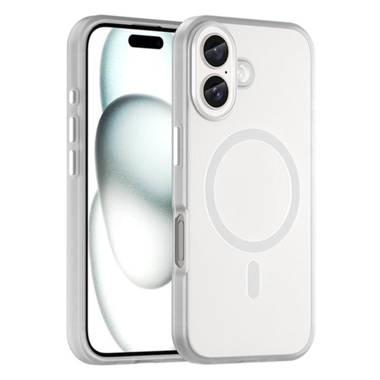MagSafe Frosted Translucent TPU + PC Full Coverage Phone Case, For iPhone 16, For iPhone 15 Pro Max