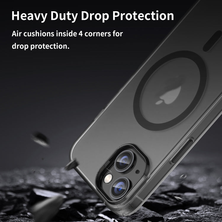 MagSafe Frosted Translucent TPU + PC Full Coverage Phone Case, For iPhone 16 Plus, For iPhone 16