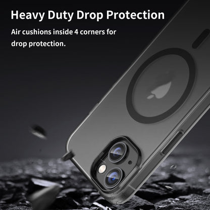 MagSafe Frosted Translucent TPU + PC Full Coverage Phone Case, For iPhone 16 Plus, For iPhone 16