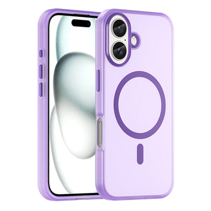 MagSafe Frosted Translucent TPU + PC Full Coverage Phone Case, For iPhone 16 Pro, For iPhone 16 Plus