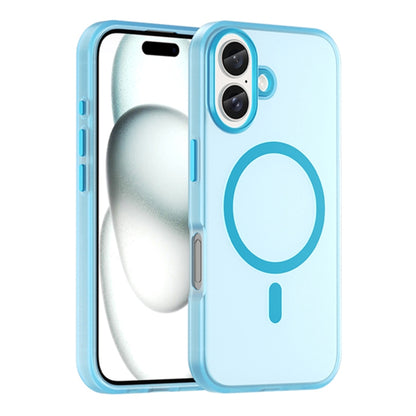 MagSafe Frosted Translucent TPU + PC Full Coverage Phone Case, For iPhone 16 Plus, For iPhone 16