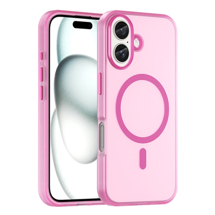 MagSafe Frosted Translucent TPU + PC Full Coverage Phone Case, For iPhone 16 Pro, For iPhone 16 Plus