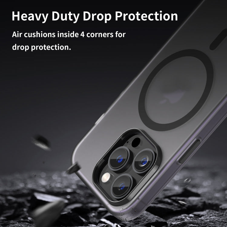 MagSafe Frosted Translucent TPU + PC Full Coverage Phone Case, For iPhone 16 Pro Max, For iPhone 16 Pro