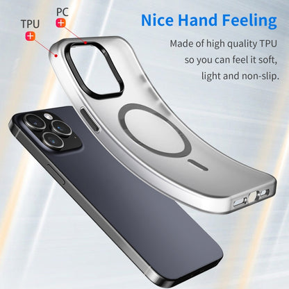 MagSafe Frosted Translucent TPU + PC Full Coverage Phone Case, For iPhone 15 Pro Max, For iPhone 15 Pro