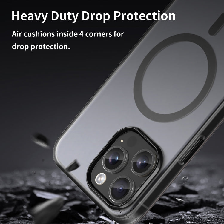 MagSafe Frosted Translucent TPU + PC Full Coverage Phone Case, For iPhone 15 Pro Max, For iPhone 15 Pro