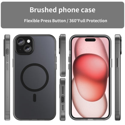 MagSafe Frosted Translucent TPU + PC Full Coverage Phone Case, For iPhone 15 Plus, For iPhone 15