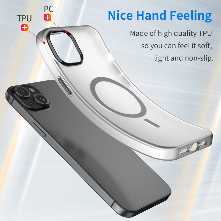 MagSafe Frosted Translucent TPU + PC Full Coverage Phone Case, For iPhone 15 Plus, For iPhone 15