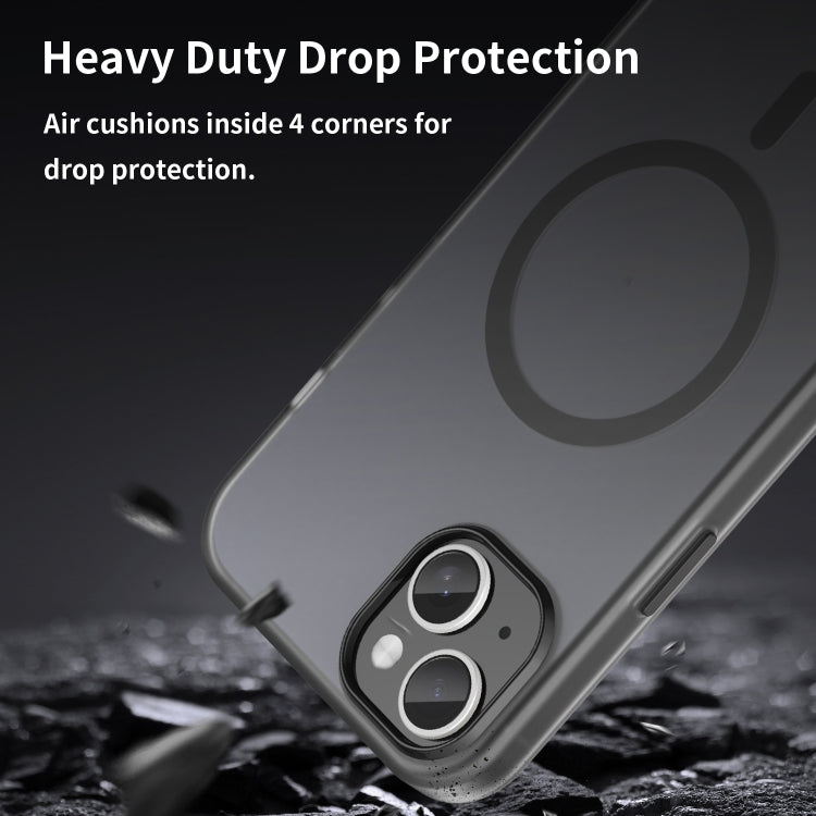 MagSafe Frosted Translucent TPU + PC Full Coverage Phone Case, For iPhone 15 Plus, For iPhone 15