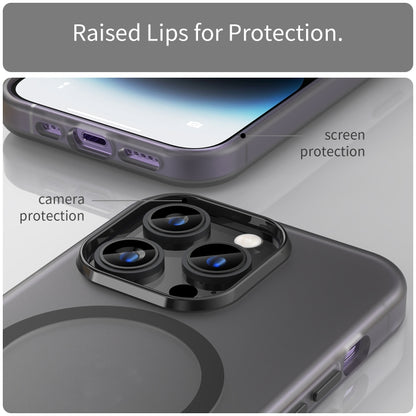 MagSafe Frosted Translucent TPU + PC Full Coverage Phone Case, For iPhone 14 Pro Max, For iPhone SE 2022 / 2020 / 8