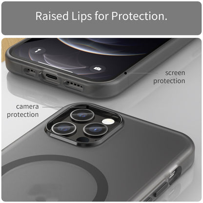 MagSafe Frosted Translucent TPU + PC Full Coverage Phone Case, For iPhone 12 Pro, For iPhone 11 Pro Max