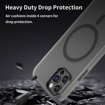 MagSafe Frosted Translucent TPU + PC Full Coverage Phone Case, For iPhone 12 Pro, For iPhone 11 Pro Max