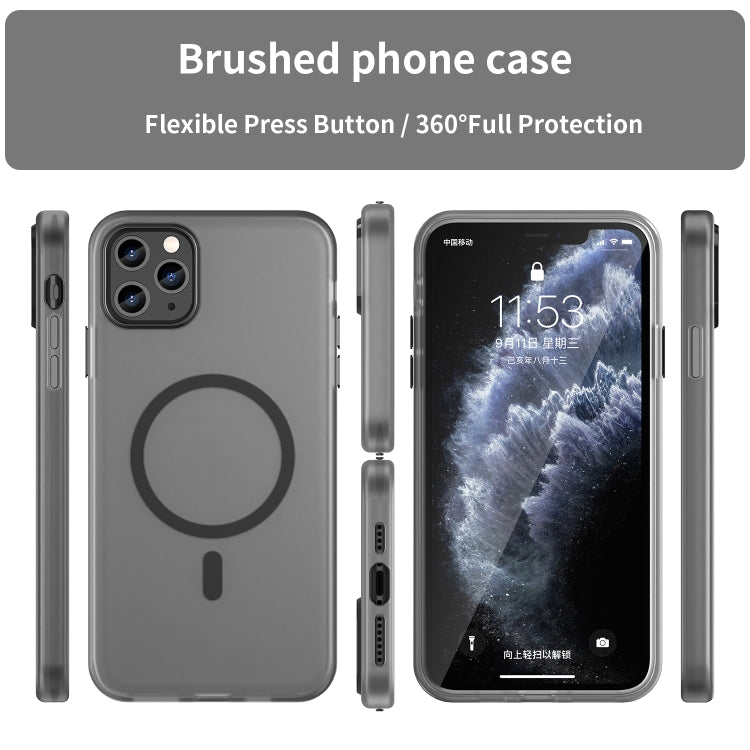 MagSafe Frosted Translucent TPU + PC Full Coverage Phone Case, For iPhone 11 Pro Max, For iPhone 11